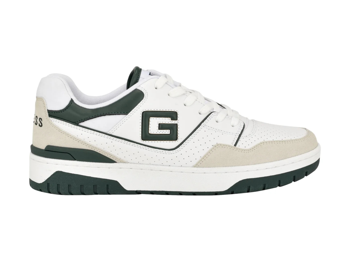 Tenis Guess Blanco y Verde para Hombre