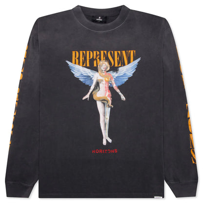 Reborn Long Sleeve T Shirt Aged Black
