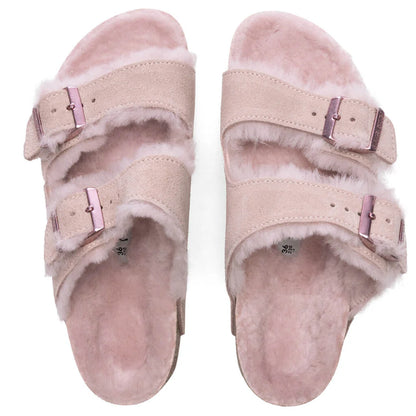 Womens Narrow Arizona Shearling Light Rose