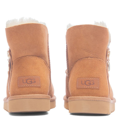 Womens Bailey Zip Mini Chestnut