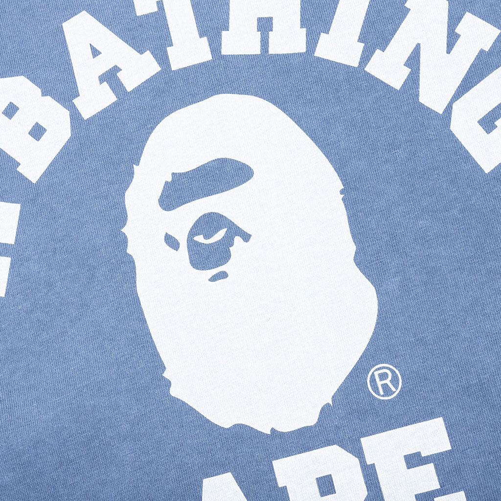 Pigment Dyed College Relaxed Fit Tee Navy