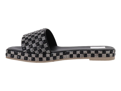Sandalias Luna Rosa Negro Plata para Mujer