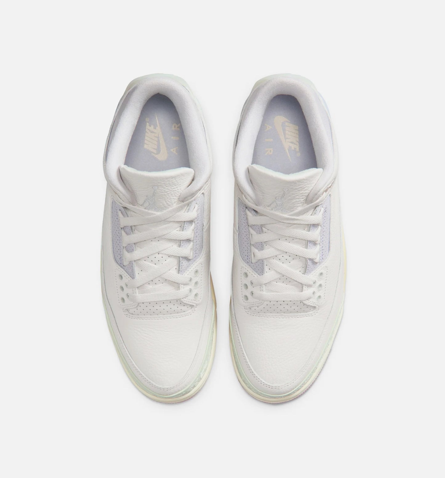 Air Jordan 3 Retro Sail And Jade Aura Mens Lifestyle Shoe Sail Jade Aura Aura Iced Carmine