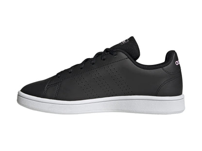 Tenis Adidas Advantage Base Negro con Rosa para Mujer