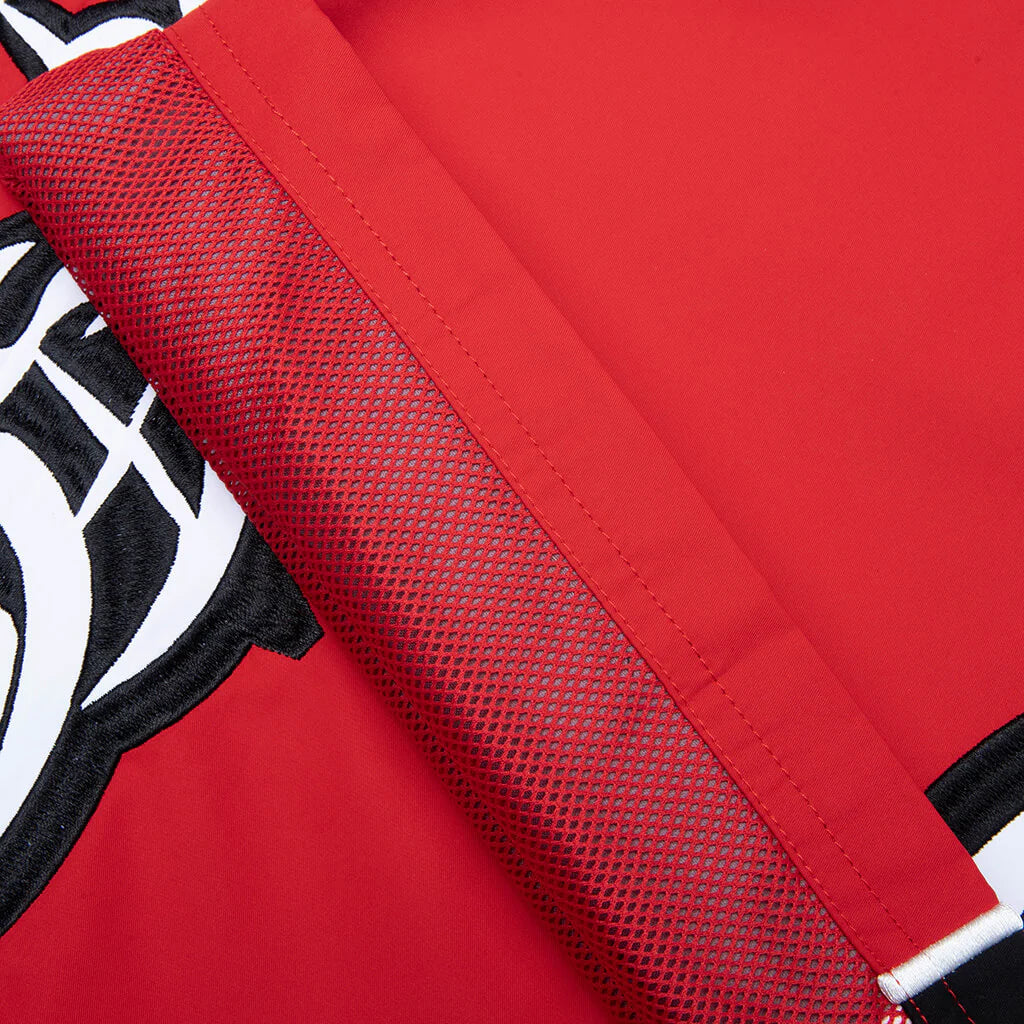 New Age Track Pant Red Yellow