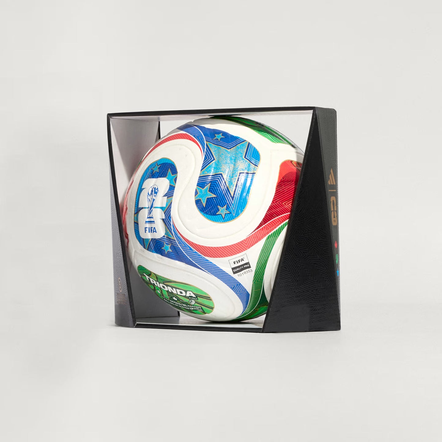 adidas FIFA World Cup 26 Trionda Pro Soccer Ball White Blue Red