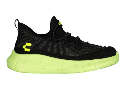 Tenis Charly Negro con Verde Lima para Niño