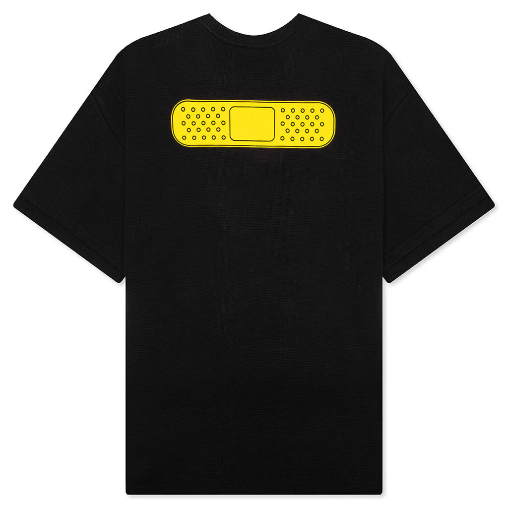 39 Waffle Tee Black Yellow