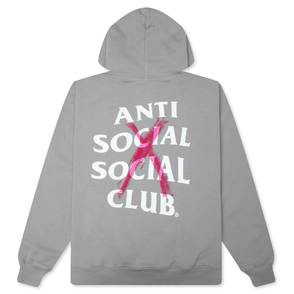 Cancelled Hand Painted Hoodie Grey