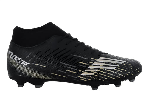 Tenis de Fútbol Furia 1515 Negro Plata y Oro para Hombre