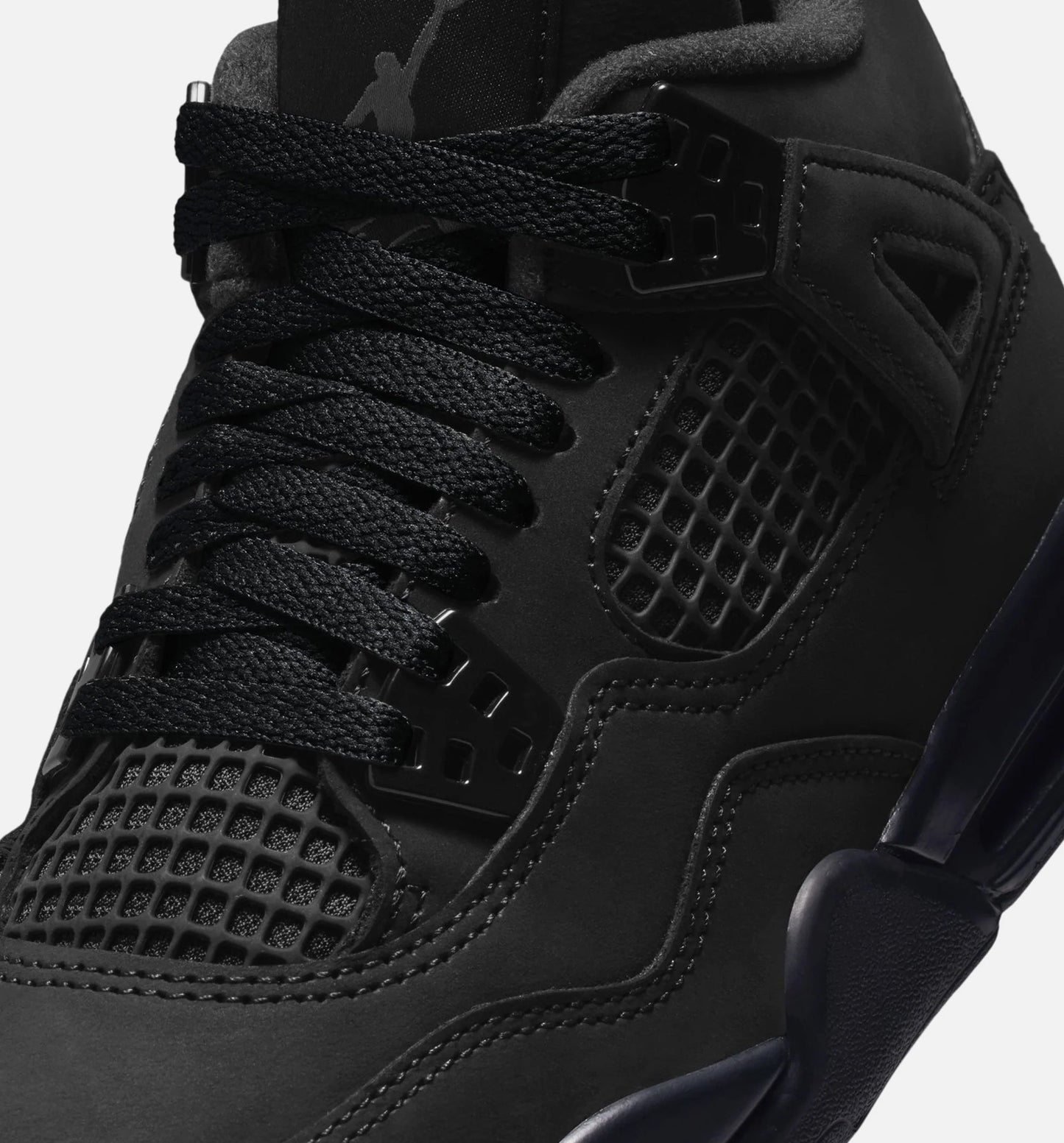 Air Jordan 4 Retro Black Cat Grade School Lifestyle Shoe Black Black Light Graphite Limit One Per Customer