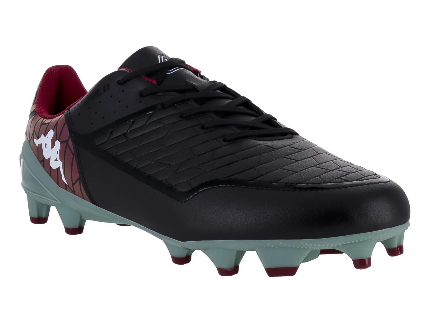 Tenis de Fútbol Kappa Negro y Verde para Hombre