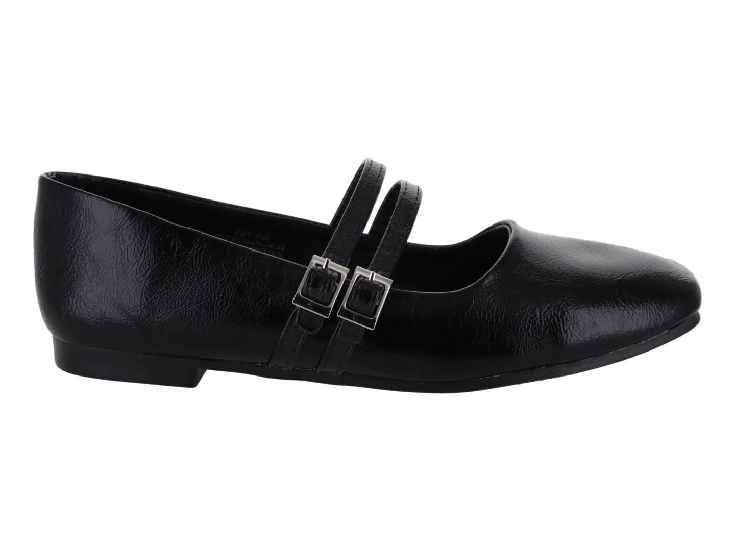 Zapatos Planos Luna Rosa Negros para Mujer
