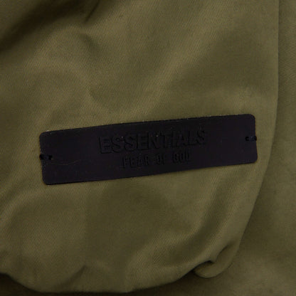 Textured Nylon Hooded Coaches Jacket Military