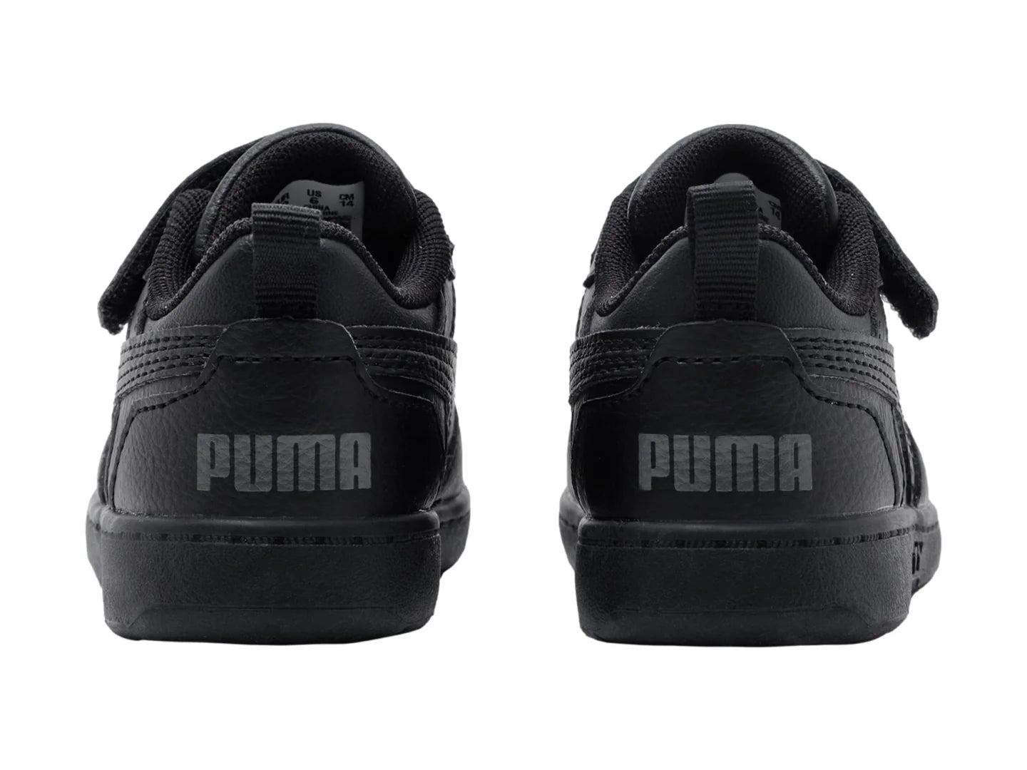Tenis PUMA Rebound V6 Lo AC Negro y Gris para Niño