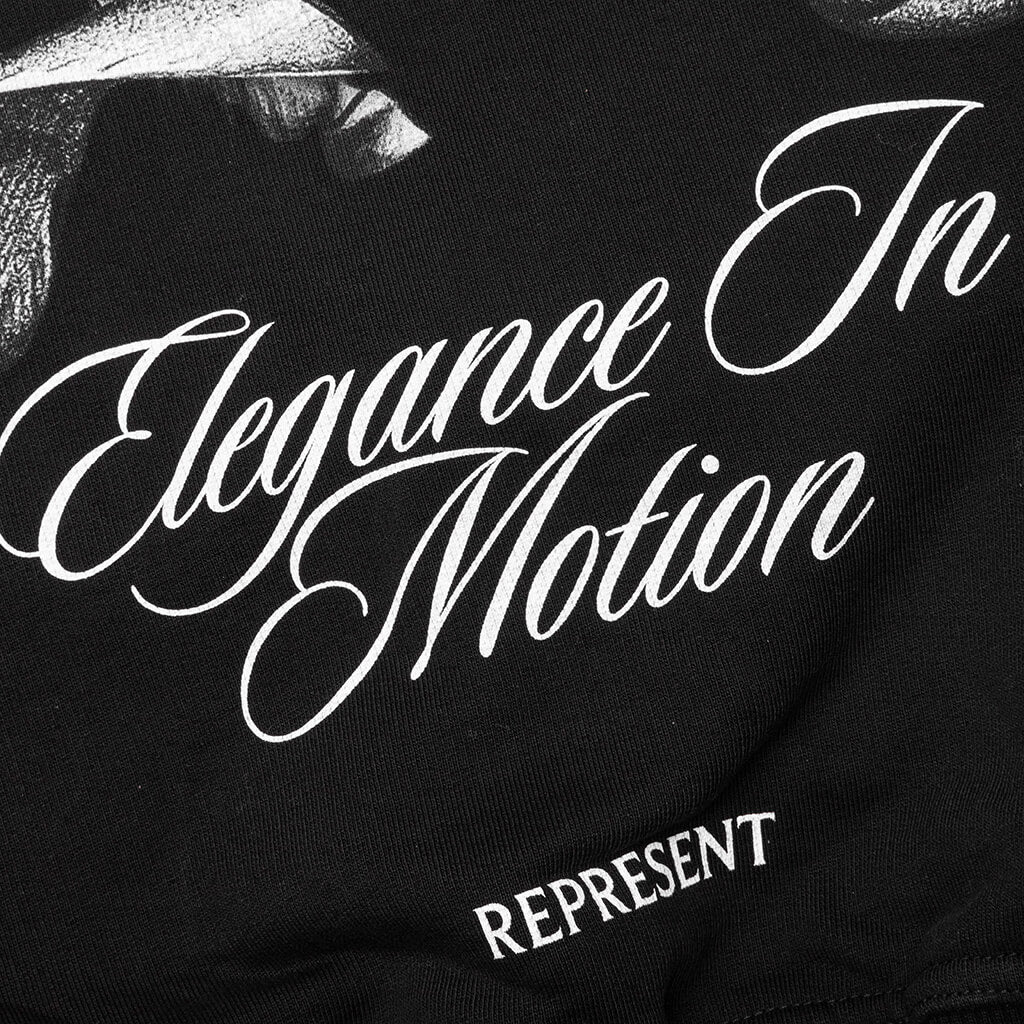 Elegance In Motion Hoodie Jet Black