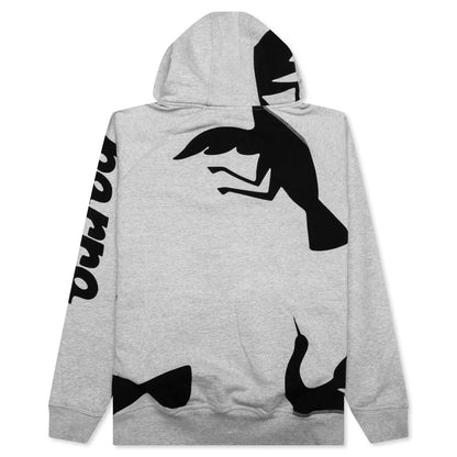 Clipped Wings Hooded Sweatshirt Heather Grey