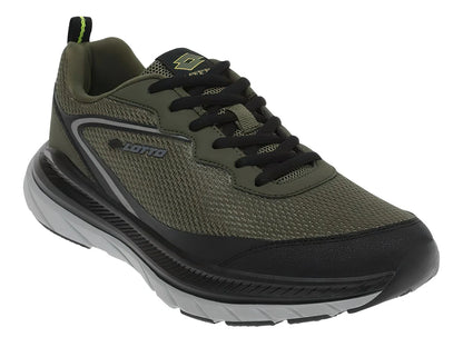 Tenis Lotto Lothar Color Oliva y Negro para Hombre