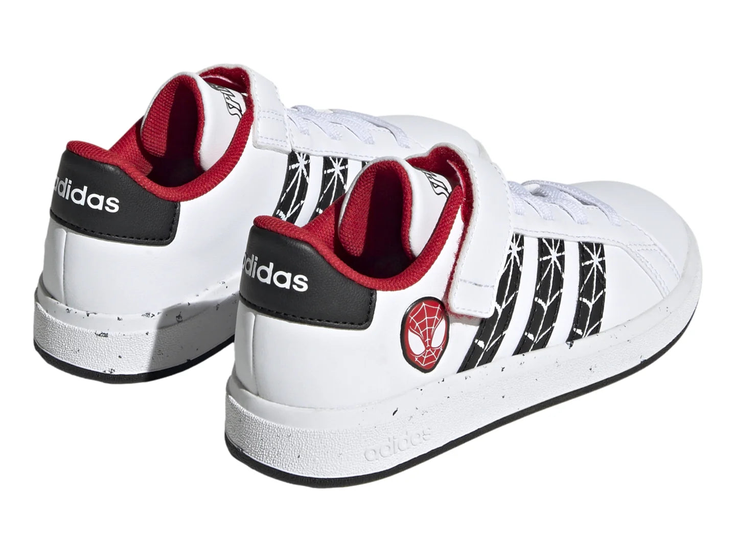 Tenis Adidas Grand Court Spider Man Blanco para Niño