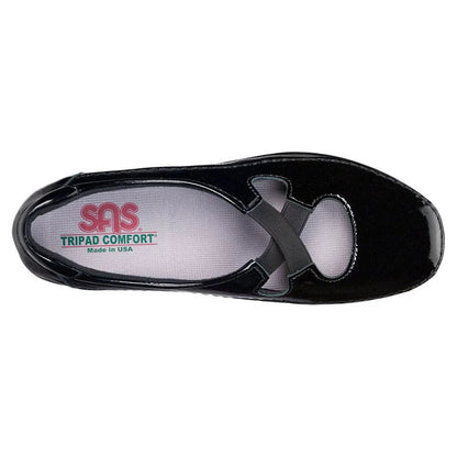 Women's Crissy Slip on Loafer in Black Patent Wide