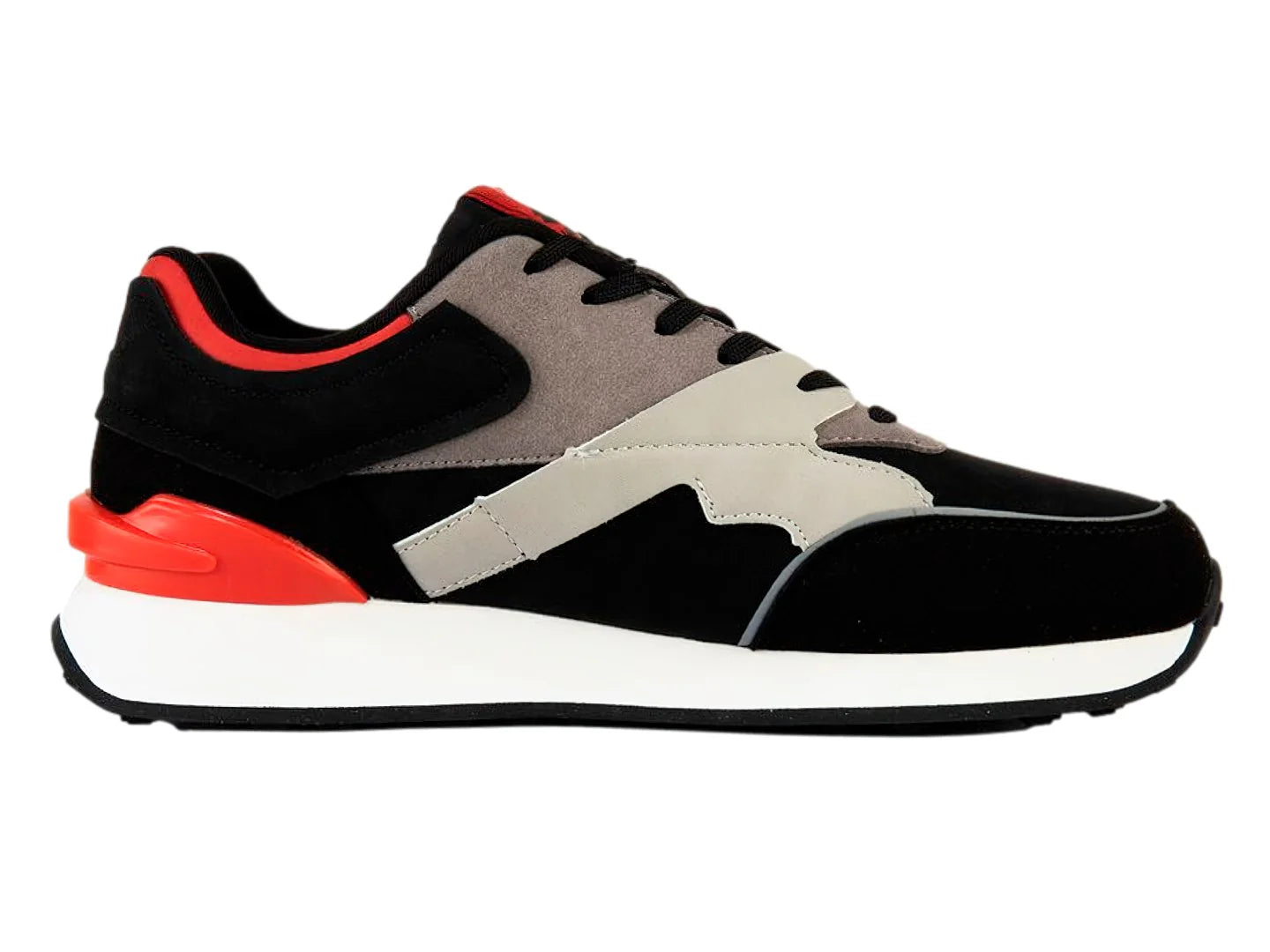 Tenis Lotto Sorrento Negro con Rojo para Hombre