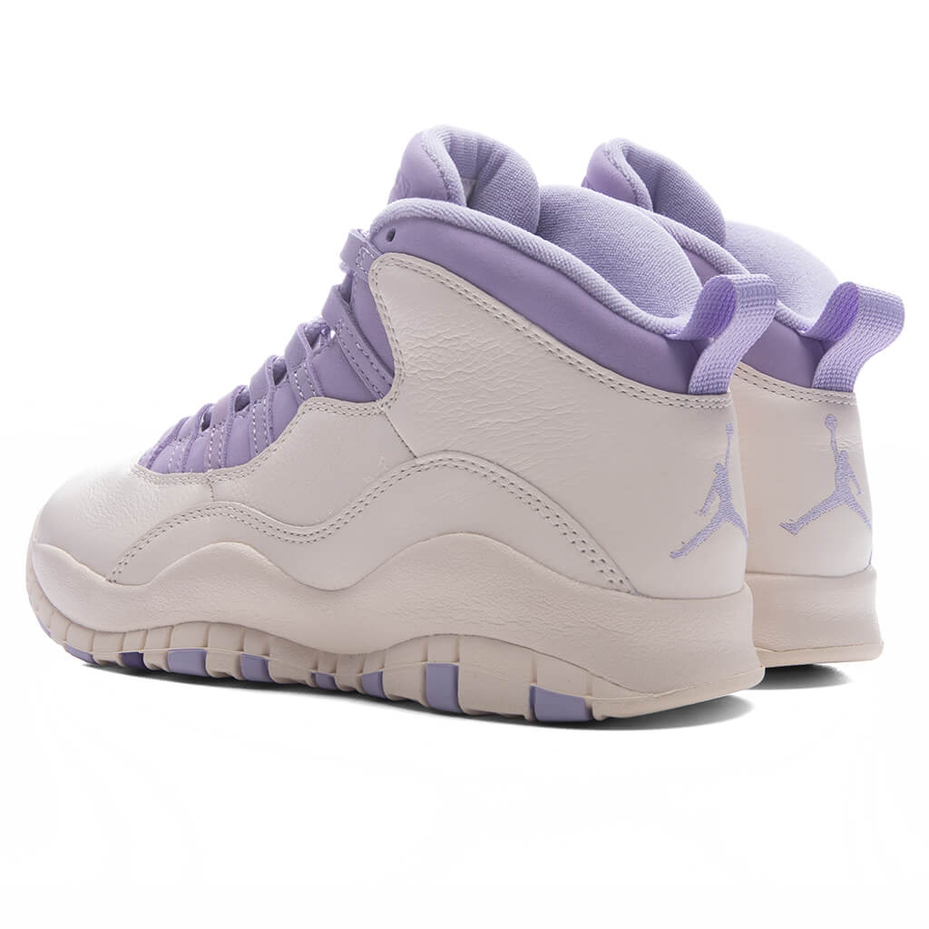 Womens Air Jordan 10 Retro Hydrangeas Chalk Wild Grape Hydrangeas