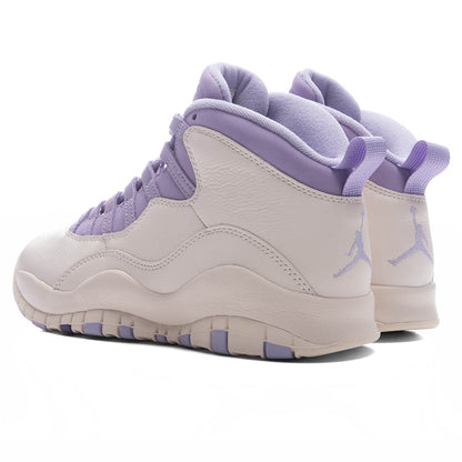 Womens Air Jordan 10 Retro Hydrangeas Chalk Wild Grape Hydrangeas
