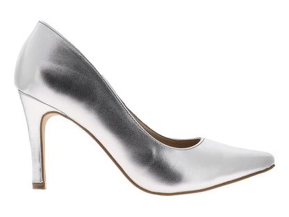 Zapatillas Stiletto Lady Paulina Plata para Mujer