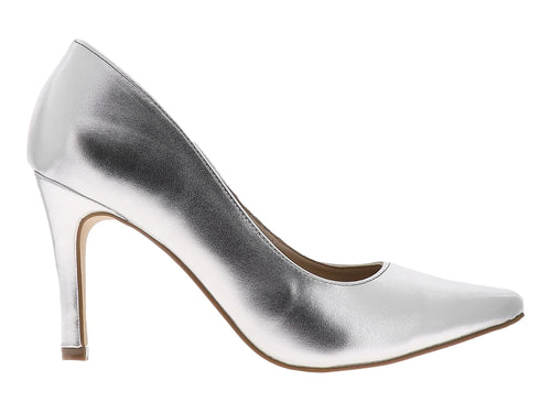 Zapatillas Stiletto Lady Paulina Plata para Mujer