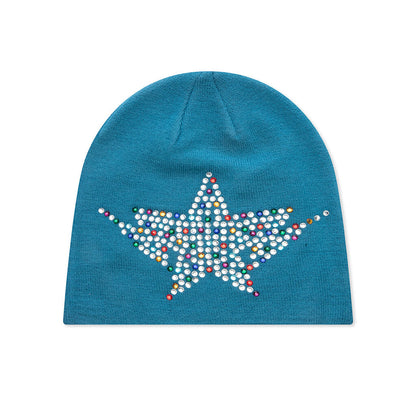 Color Stone STA Knit Cap Sax