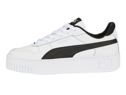 Tenis PUMA Carina Street Blanco y Negro para Mujer