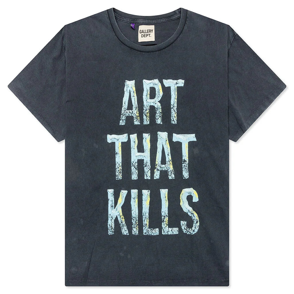 Broken Art That Kills Tee Vintage Black