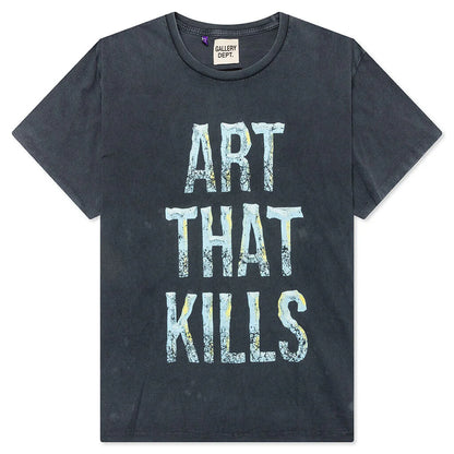 Broken Art That Kills Tee Vintage Black