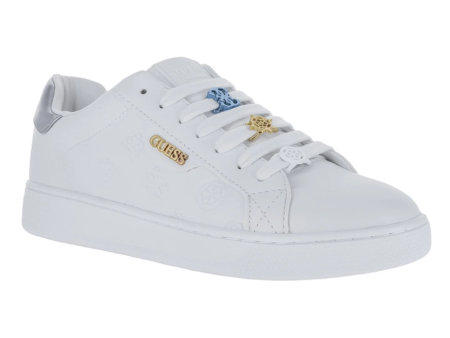Tenis Guess Renzy Blanco y Azul para Mujer