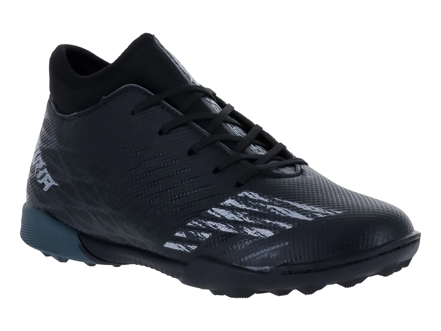Tenis de Fútbol Furia Negro y Gris Oxford para Niño