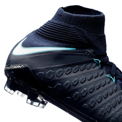 Nike Kids Jr Hypervenom Phantom III Dynamic Fit FG Firm Ground Soccer Cleats Blue