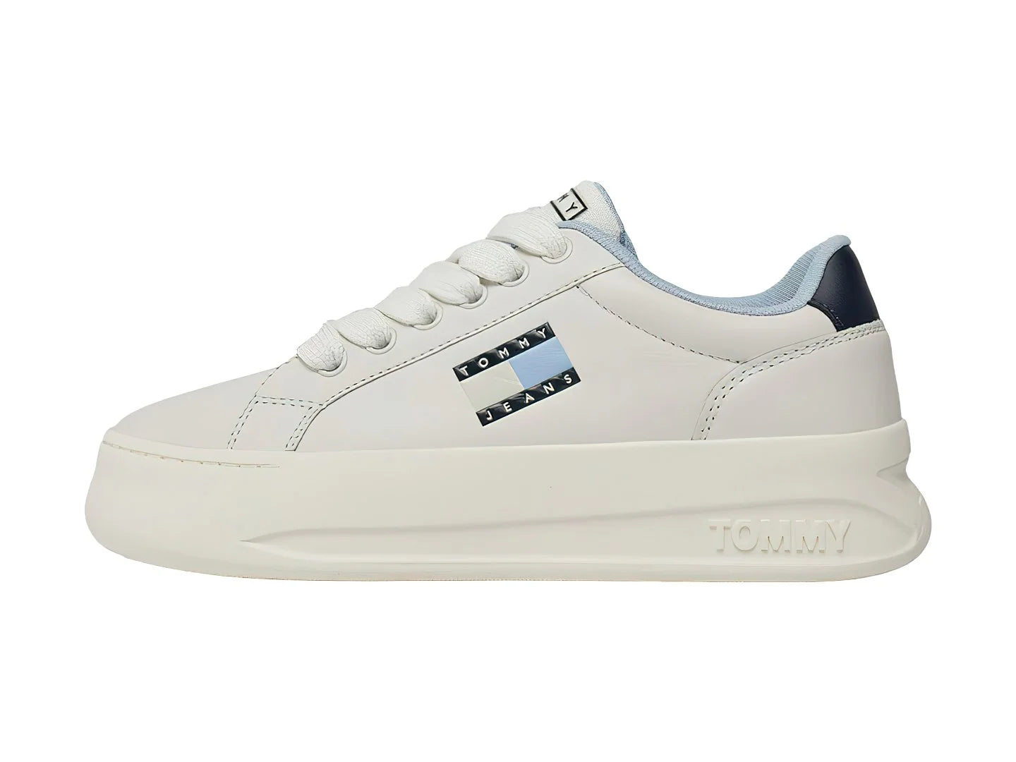 Tenis Tommy Hilfiger City Flatform Ecru para Mujer