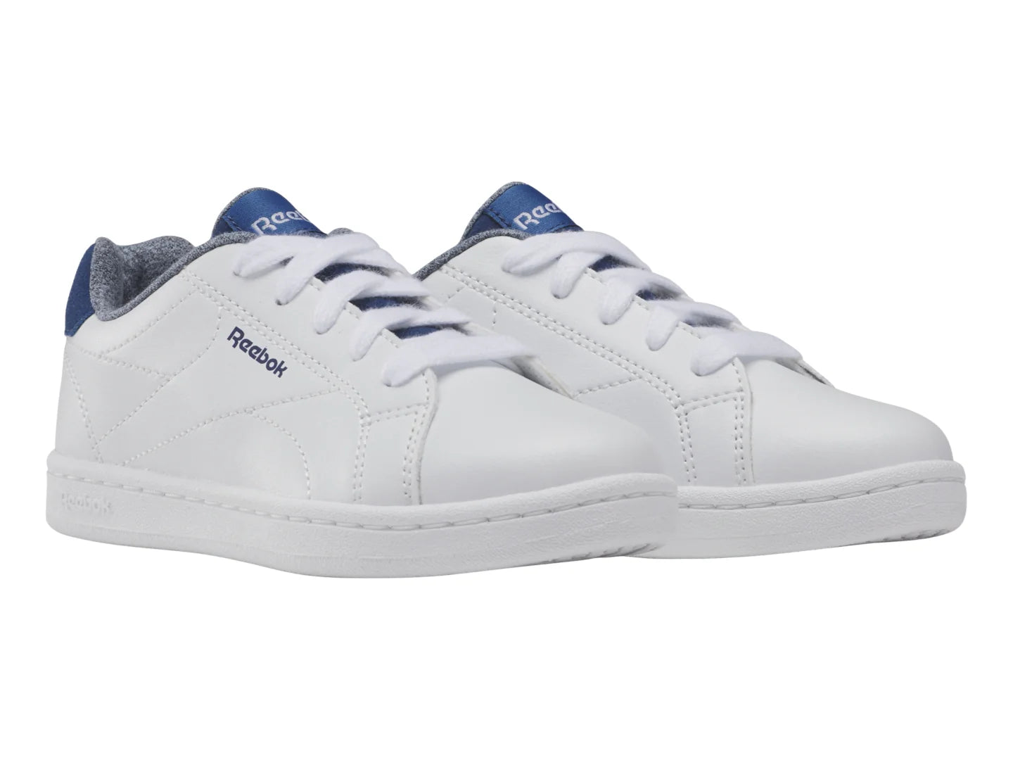 Tenis Reebok RBK Royal Complete CLN 20 Blanco y Azul para Niño