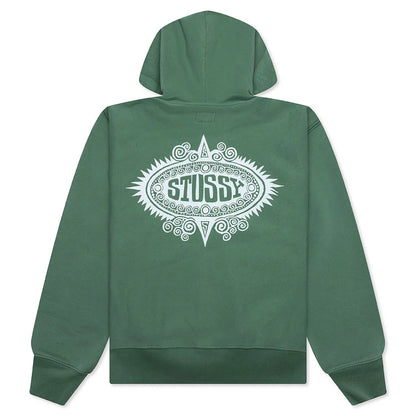 Mantra Zip Hoodie Green