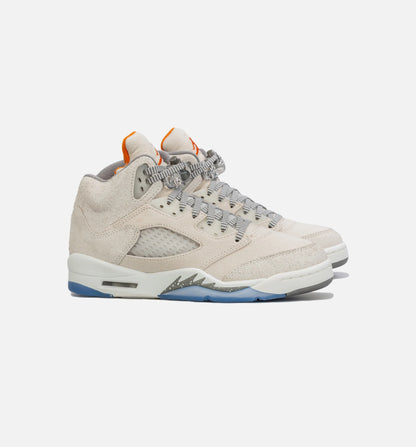 Air Jordan 5 Retro SE Craft Grade School Lifestyle Shoe Beige Grey Free Shipping