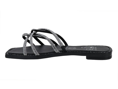 Sandalias Luna Rosa Negro para Mujer