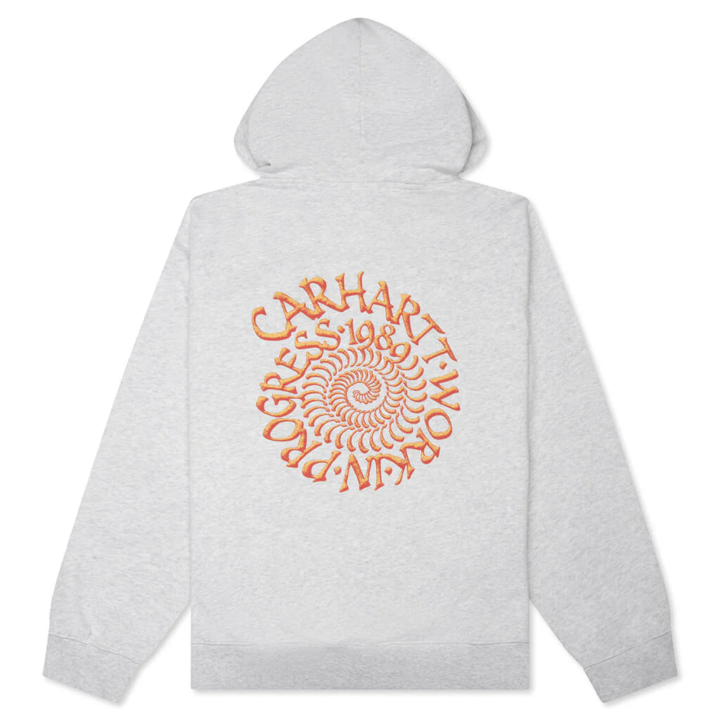 Hooded Spiral Sweatshirt Ash Heather