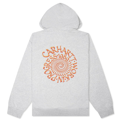 Hooded Spiral Sweatshirt Ash Heather