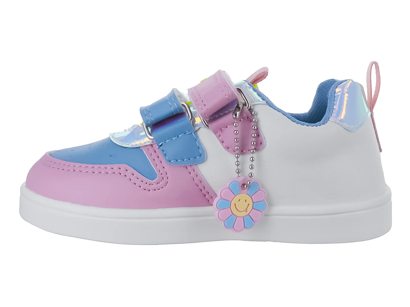 Tenis Buble Gummers Tiara Blanco y Rosa para Niña