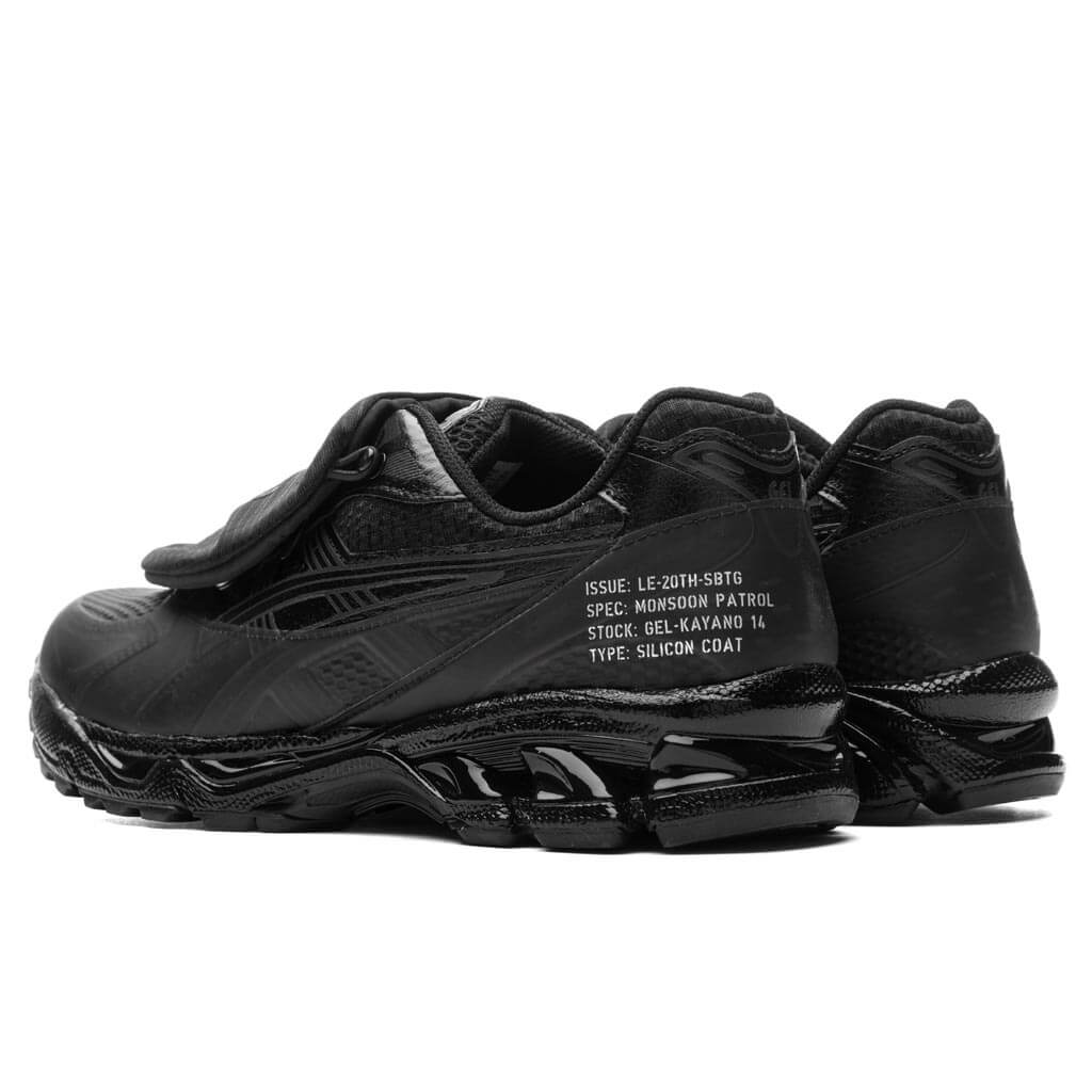 Asics x SBTG x Limited Edt Gel Kayano 14 Black Black
