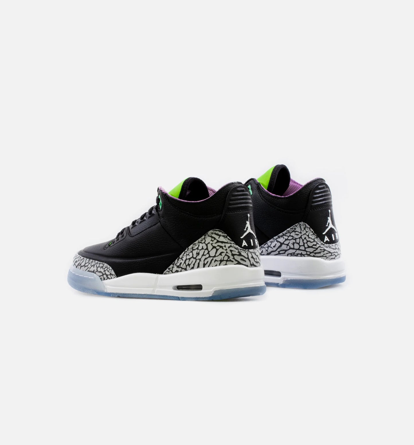 Air Jordan 3 Electric Green Grade School Lifestyle Shoe Black Green