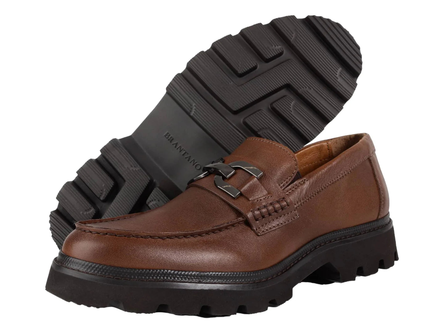 Zapatos Mocasines Brantano Color Caoba para Hombre
