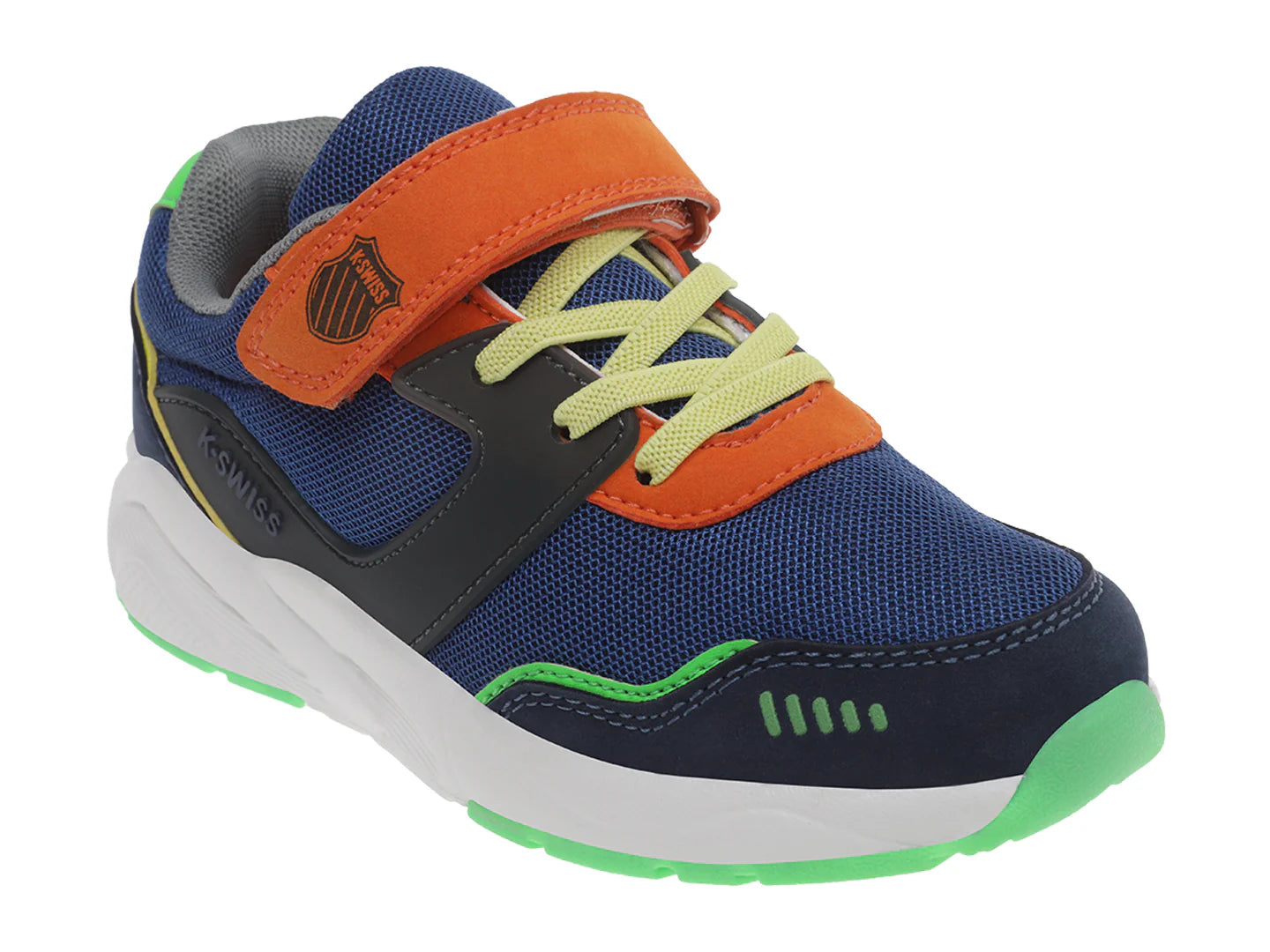 Tenis K SWISS Zahir Azul Marino y Naranja para Niño