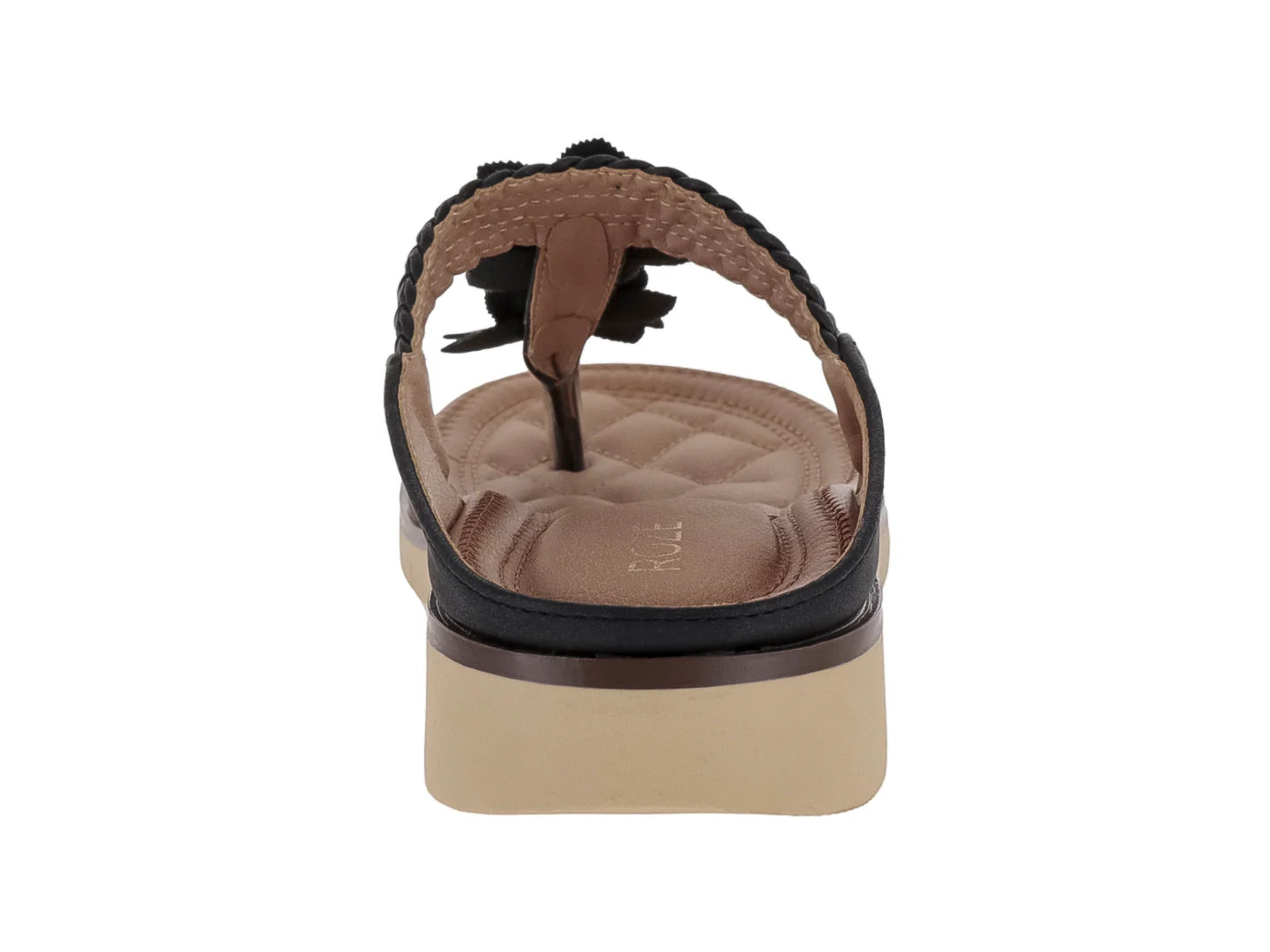 Sandalias ROZE Negro y Beige para Mujer