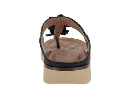 Sandalias ROZE Negro y Beige para Mujer